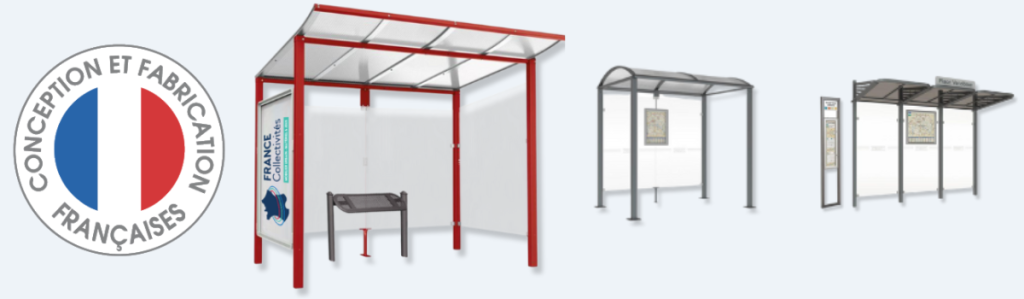 Abribus en acier Made in France