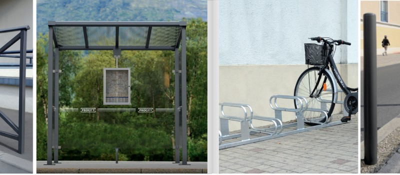Mobilier urbain en acier pour l’aménagement extérieur : bancs, potelets et équipements résistants et durables